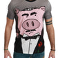 Gray Cotton Year of the Pig T-Shirt