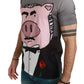 Gray Cotton Year of the Pig T-Shirt