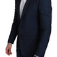 Navy Martini Slim Fit Wool Silk Blazer