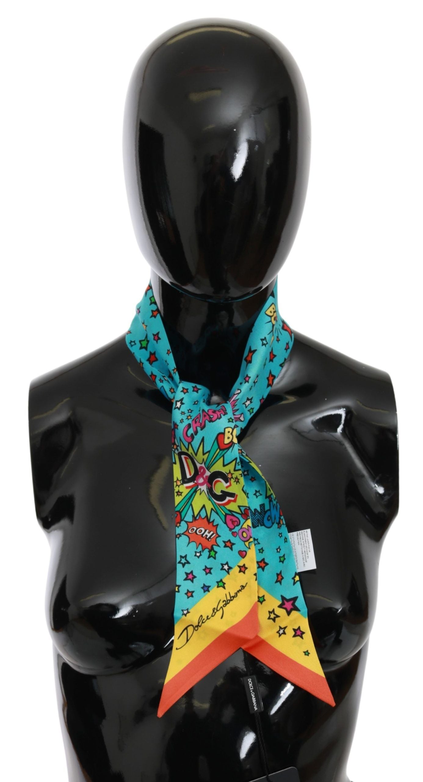 Elegant Multicolor Silk Scarf