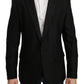 Polka Dotted Slim Fit Martini Jacket