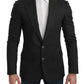 Elegant Gray Slim Fit Formal Blazer