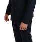 Elegant Navy Blue Martini Suit