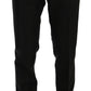 Elegant Black Crystal-Embellished Two-Piece Suit
