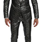 Elegant Blue Silver Slim Fit Suit