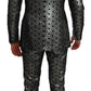 Elegant Blue Silver Slim Fit Suit