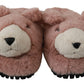 Chic Pink Bear House Slippers by D&G