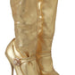 Elegant Gold Crystal Booties