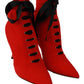 Elegant Red Bootie Pumps Heels