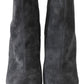 Chic Gray Suede Leather Pumps
