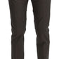 Elegant Brown Casual Pants