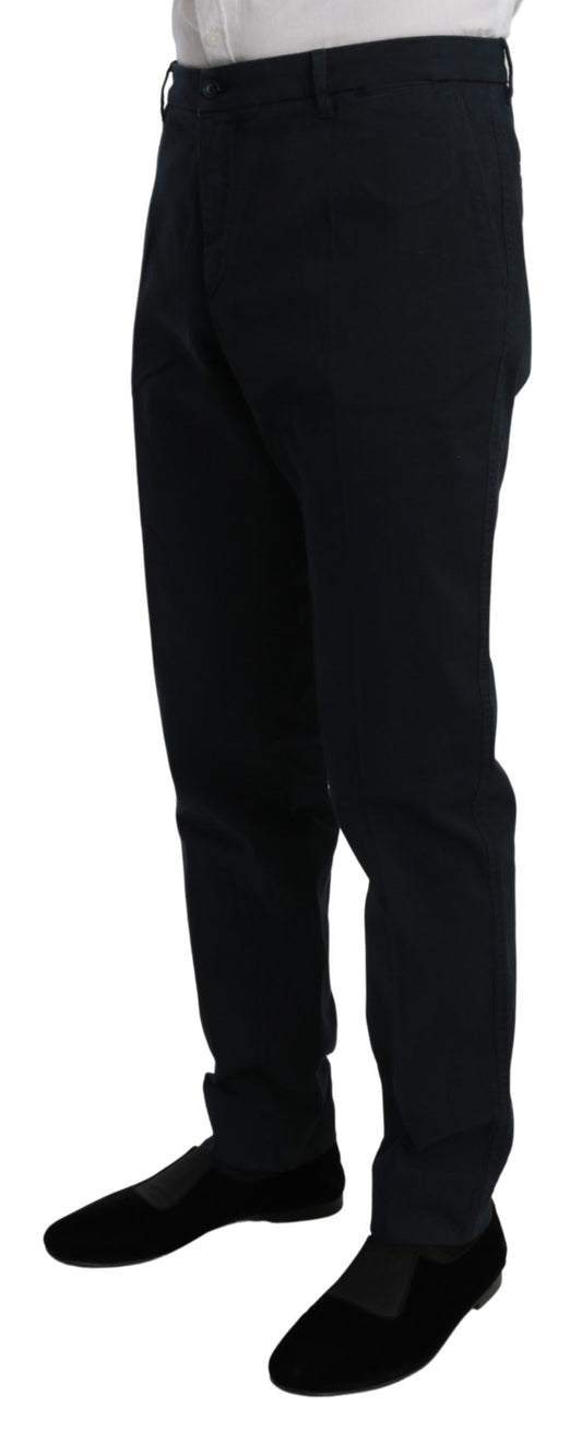 Sleek Italian Denim Chinos for the Modern Man