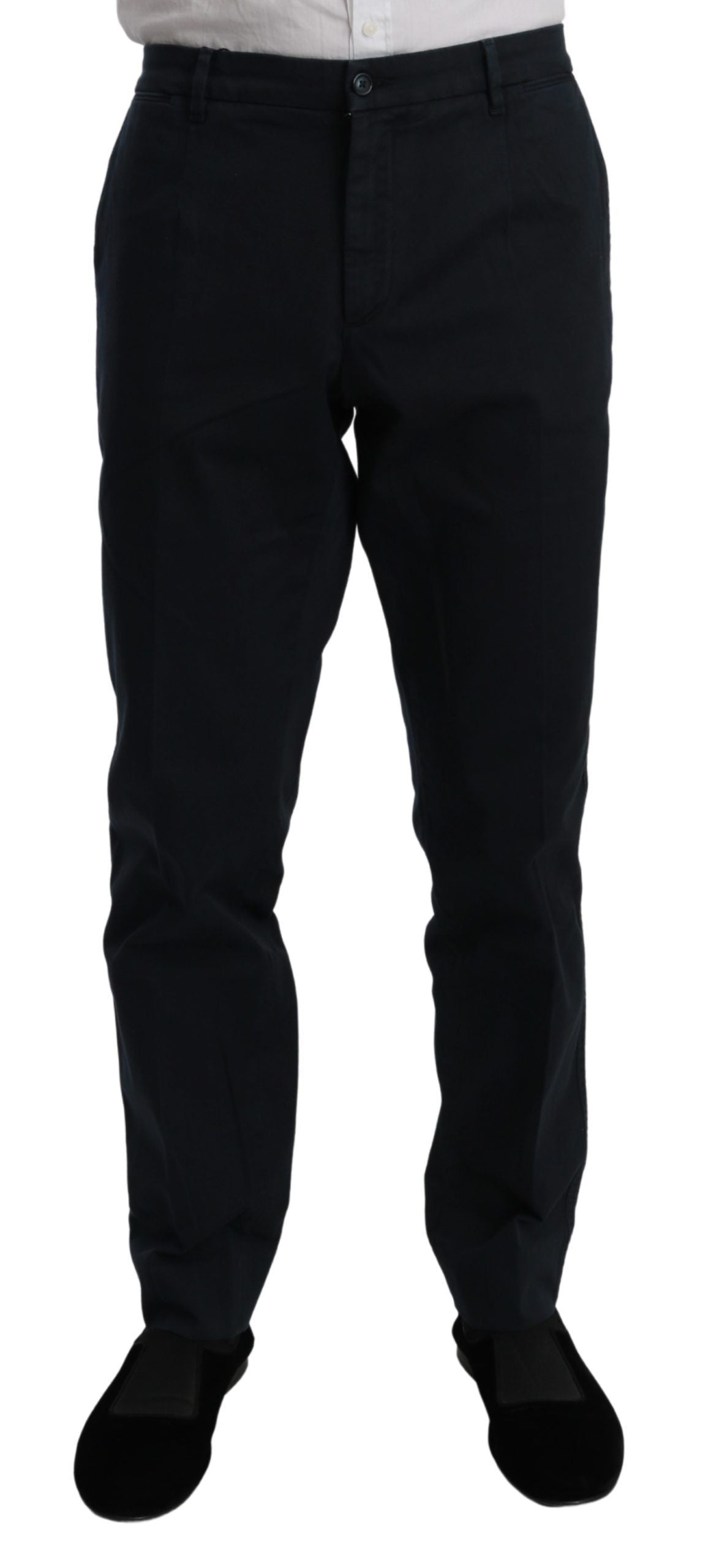 Sleek Italian Denim Chinos for the Modern Man