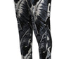 Elegant Silk Banana Leaf Print Pants