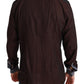 Elegant Bordeaux Slim Fit Formal Shirt