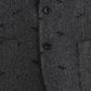 Embroidered Gray Wool Blend Blazer Jacket