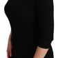Elegant Black Wool Turtleneck Sweater