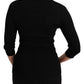 Elegant Black Wool Turtleneck Sweater