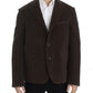 Elegant Brown Manchester Blazer Jacket