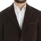 Elegant Brown Manchester Blazer Jacket