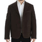 Elegant Brown Manchester Blazer Jacket