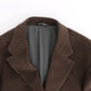 Elegant Brown Manchester Blazer Jacket