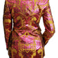 Floral Jacquard Blazer with Silk Lining