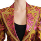 Floral Jacquard Blazer with Silk Lining