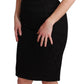 Sleek Black Bodycon Sleeveless Dress