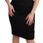 Sleek Black Bodycon Sleeveless Dress