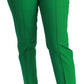 Elegant High-Waist Silk Blend Trousers