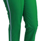 Elegant High-Waist Silk Blend Trousers