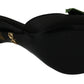 Elegant Black Silk Rose Heeled Sandals