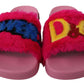 Chic Pink Power Slide Sandals – Perfect Beachwear