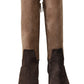 Chic Leather Knee-High Boots in Brown