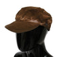 Brown Newsboy Beret Cabbie Fedora Hat