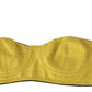 Sunshine Yellow Cotton Blend Bra