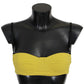 Sunshine Yellow Cotton Blend Bra