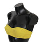 Sunshine Yellow Cotton Blend Bra