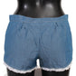 Chic Denim Blue Cotton Shorts