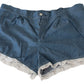 Chic Denim Blue Cotton Shorts