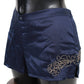 Chic Blue Lingerie Shorts - Pure Cotton Comfort