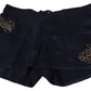 Chic Blue Lingerie Shorts - Pure Cotton Comfort