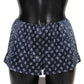Italian Silk Lingerie Shorts in Serene Blue