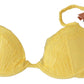 Radiant Yellow Lace Push-Up Bra