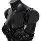 Sleek Black Mesh Balconcino Bra