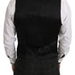 Black Bordeaux Floral Jacquard Blazer & Vest Set