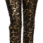 Elegant High Waist Skinny Sequined Pants