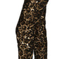 Elegant High Waist Skinny Sequined Pants