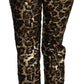 Elegant High Waist Skinny Sequined Pants